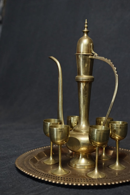 brass tea set