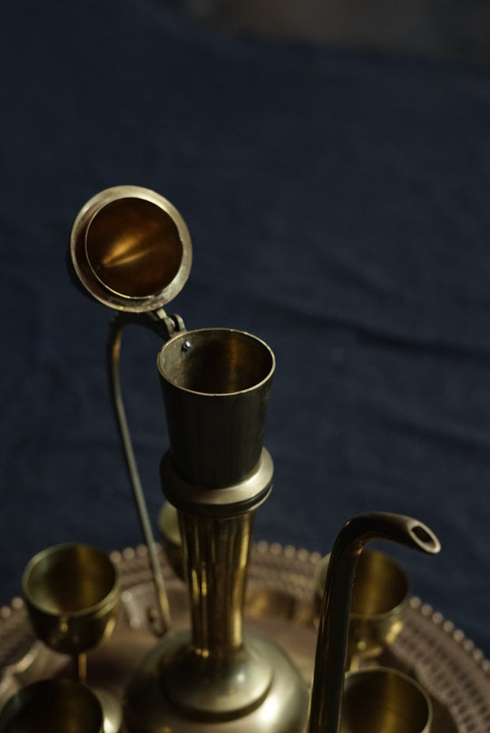 brass tea set